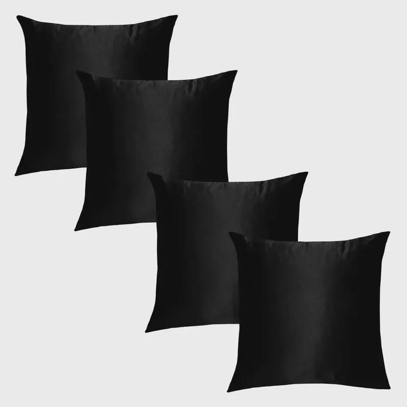 Kit Capa de Almofada Solaris 04 Peças Tecido Grosso 45cm x 45cm