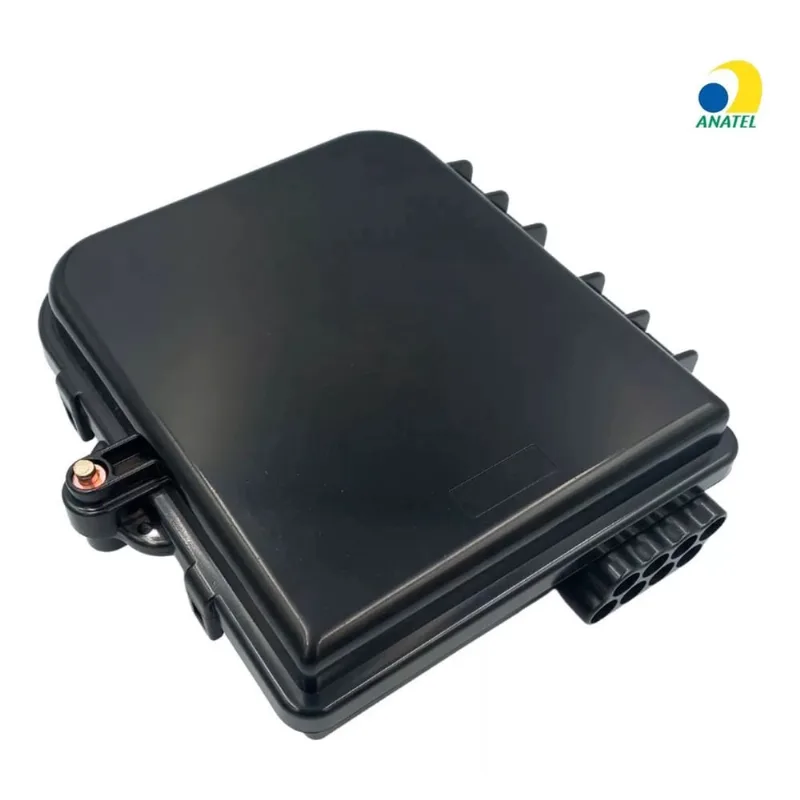 Caixa Terminacao Optica Cto Ftth 08 Portas Painel 1x8 Anatel