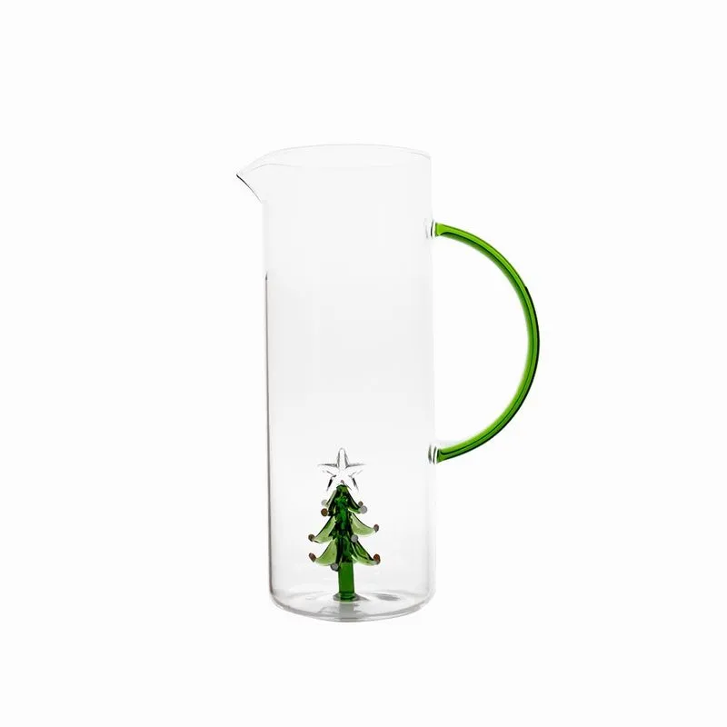 Jarra com Alça Yanen Árvore de Natal com Estrela Transparente 1 litro
