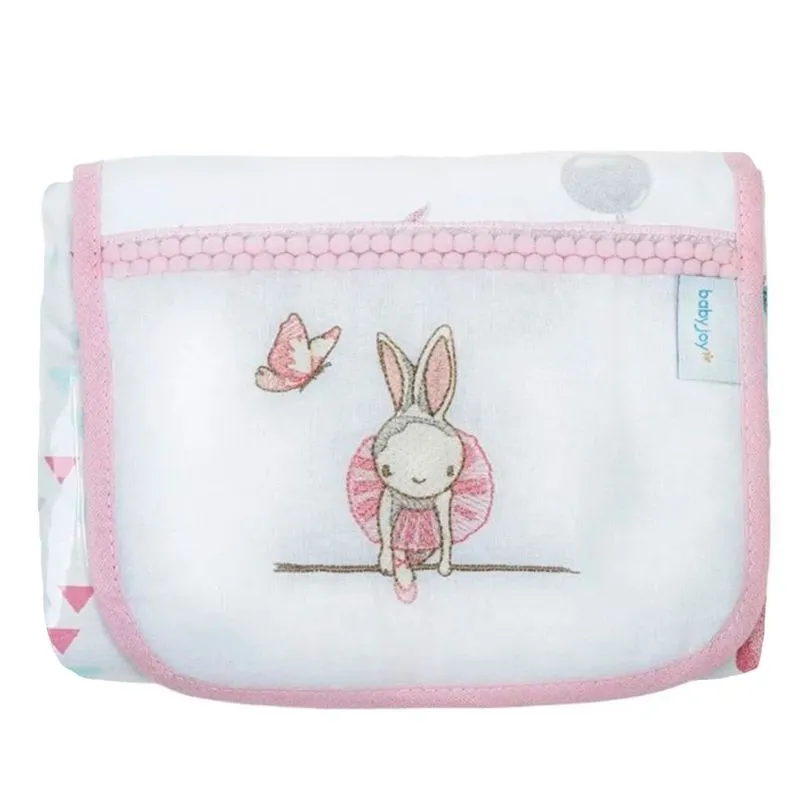 Trocador De Fraldas Bordado Portátil Dobrável E Estampado Tamanho:único,cor:rosa
