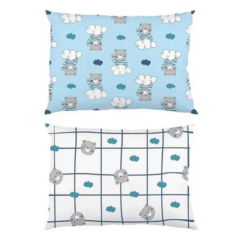 Kit Fronha 2pçs Baby Estampada Malha Menino Menina Bambi