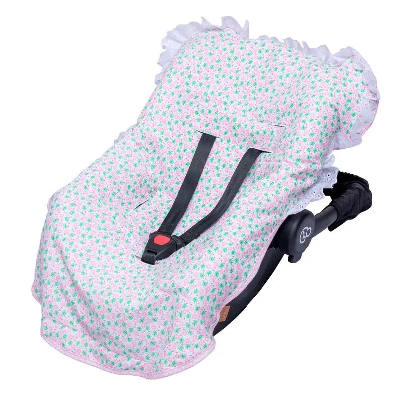 Capa Para Bebê Conforto Flores Bublim