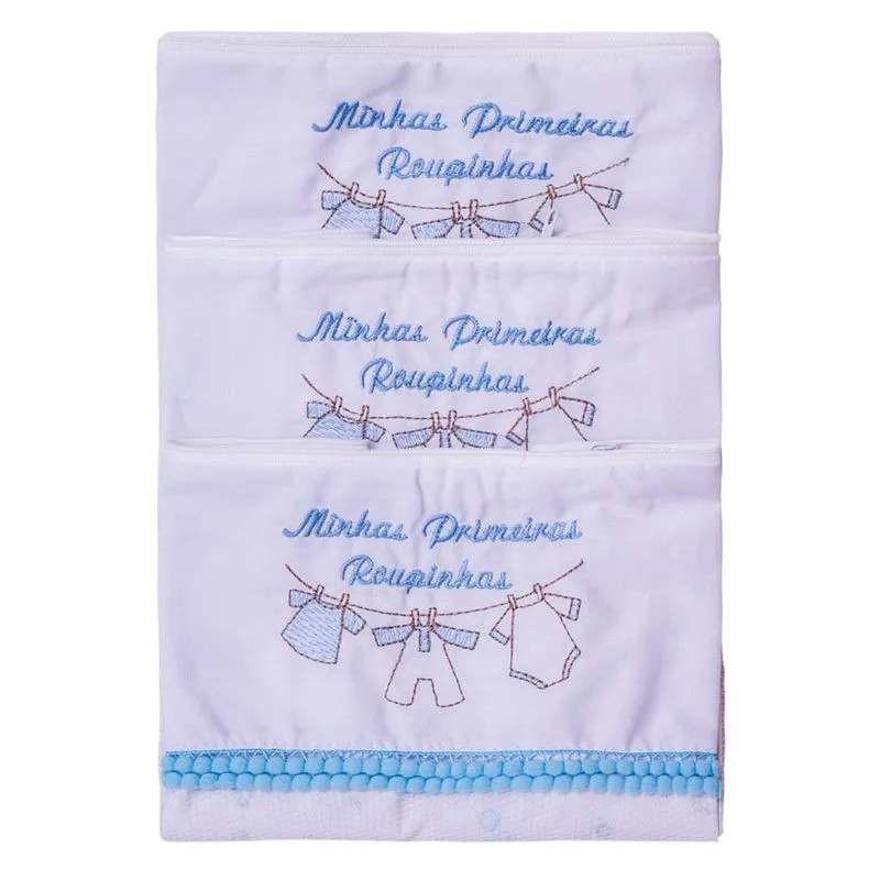 Saquinho Maternidade 3 Unidades Peixinhos Baby Joy