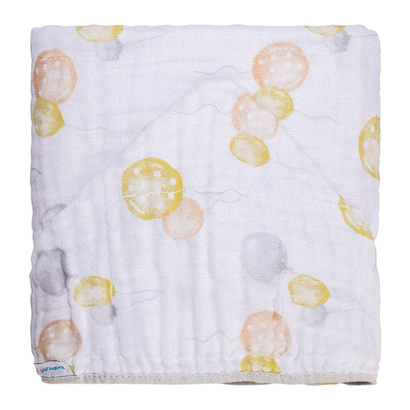 Toalha De Fralda Soft Balões Amarelo Baby Joy