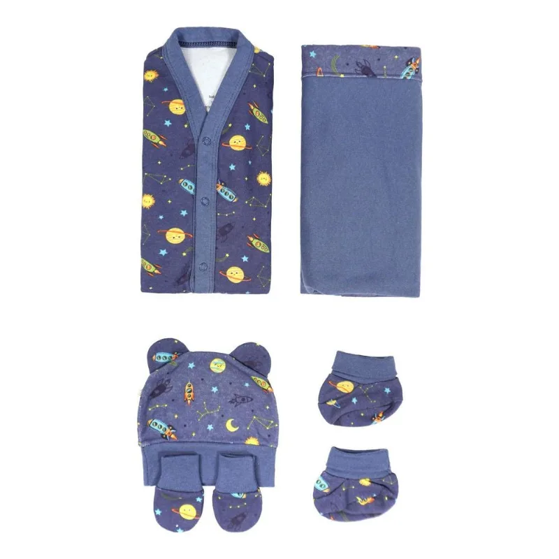Kit Saída Maternidade Baby Joy Premium - Conjunto Completo Com Macacão E Acessórios