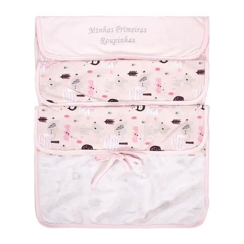 Saquinho Maternidade Animais Rosa Baby Joy Premium