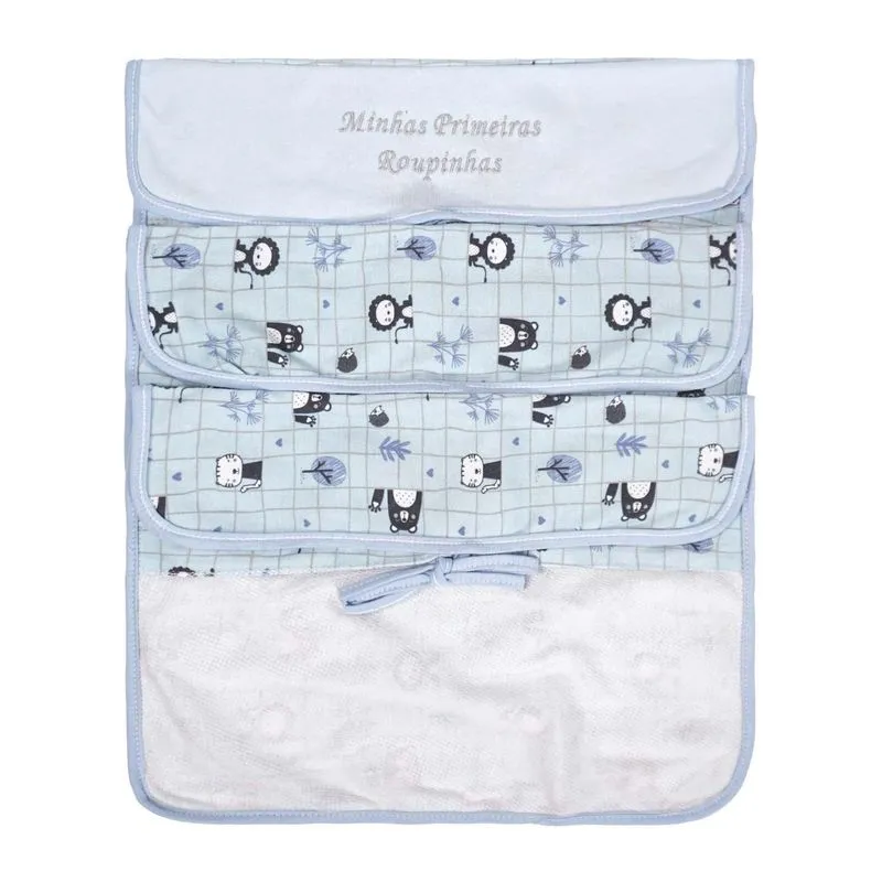 Saquinho Maternidade Bichos Azul Baby Joy Premium