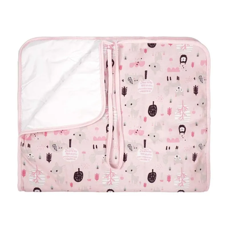 Trocador De Fraldas Animais Rosa Baby Joy Premium