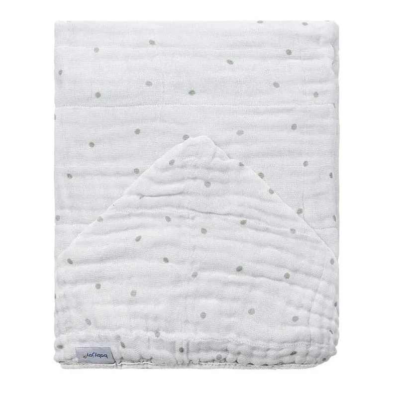 Toalha De Banho Baby Joy Com Capuz Poá Verde (MP)