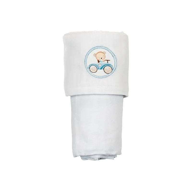 Jogo De Berço 2 Peças Sonhos Urso Azul (MP)