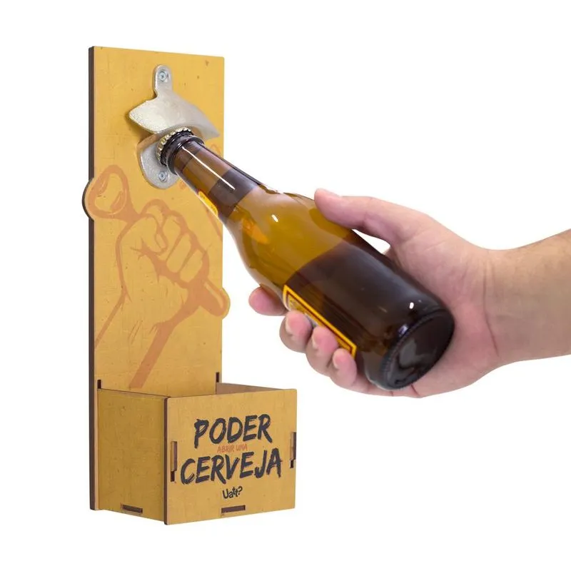 Quadro Abridor Caixinha - o Poder da Cerveja