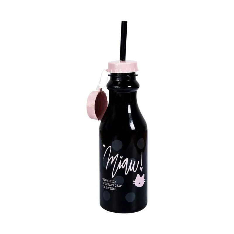 MINI GARRAFA CANUDO - GATINHA