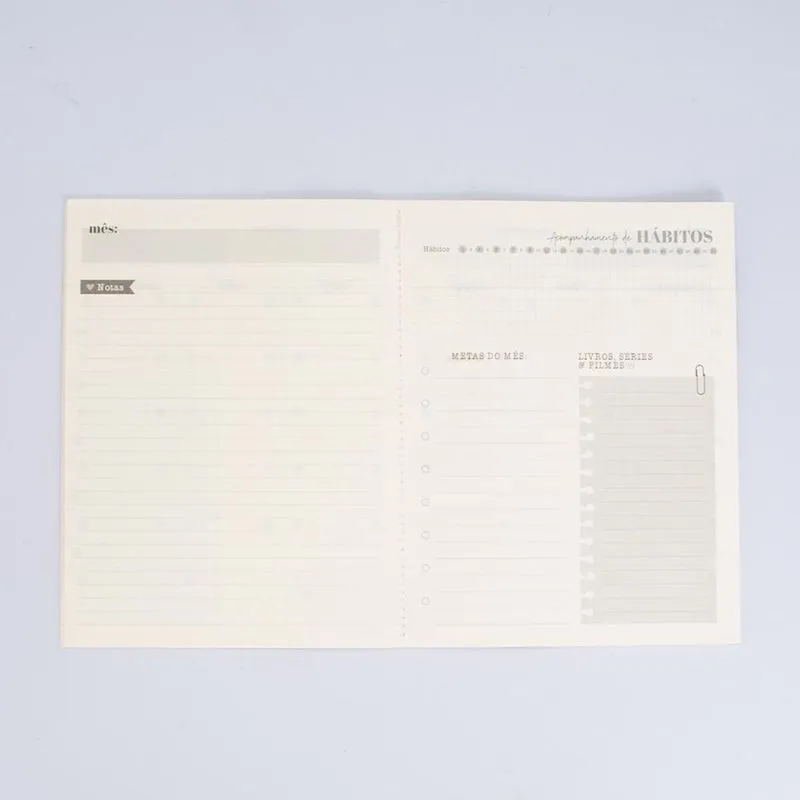 Planner Mensal - Preguiça