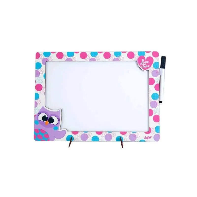 Quadro Marcador Branco bubu e As Corujinhas uatt