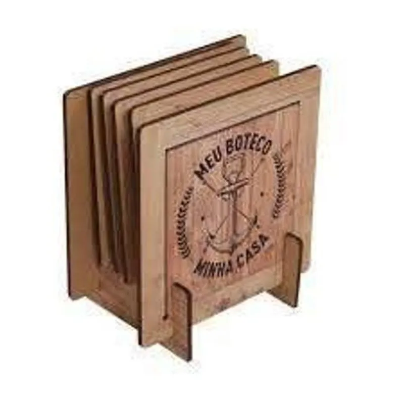 Porta Copos Com Suporte (5un) - Meu Boteco Minha Casa