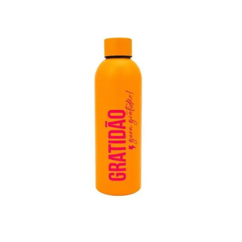 Cantil Emborrachado Power Solar Gratidão Amarelo Aço