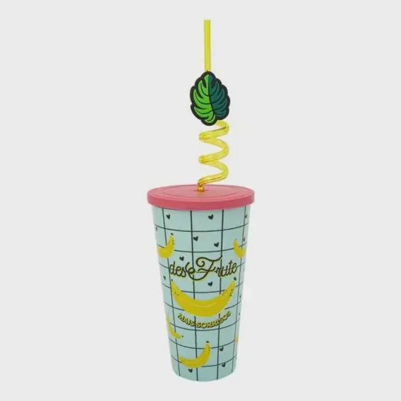 Copo canudo com acessorio - desfrute uatt