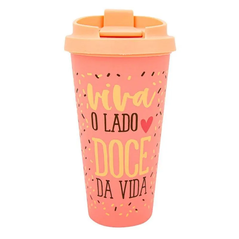 Copo Com Tampa 500ml Chocoladies Viva O Lado Doce Uatt