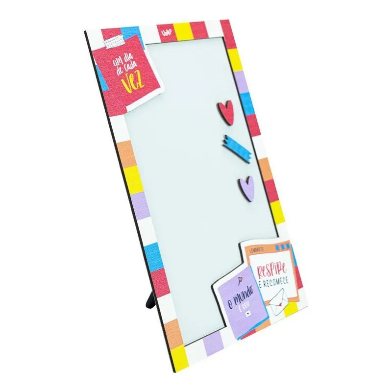 Quadro De Recados Com Ímãs 30x20cm Lembretes