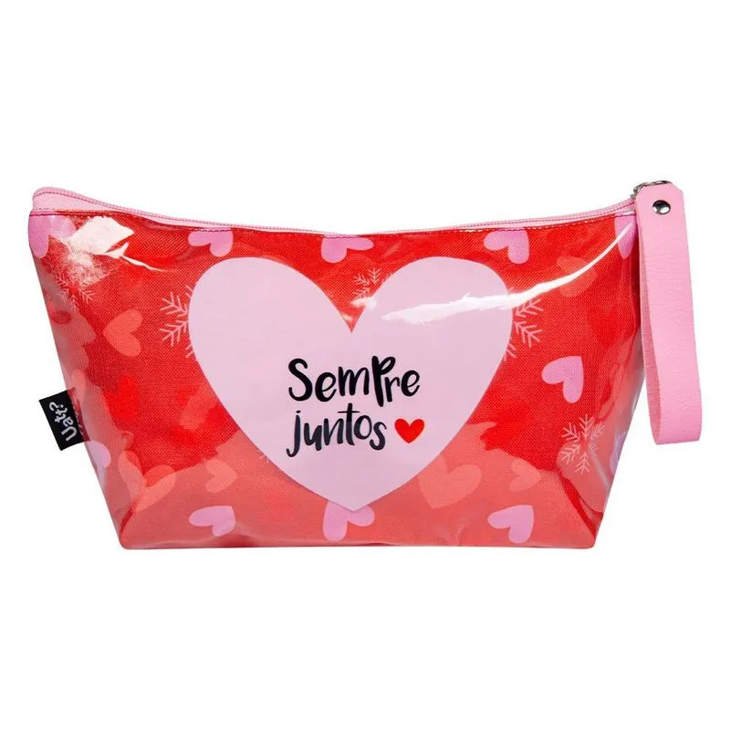 Necessaire Basic Vinila para Maquiagem Coleção Amor de Pinguim Uatt?
