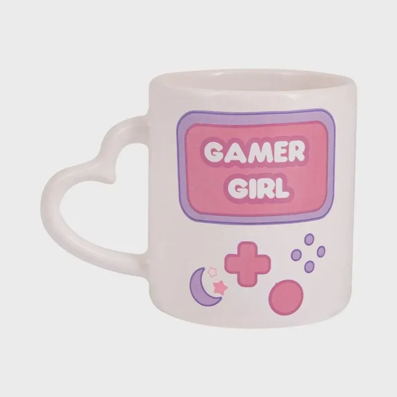 Caneca cilindrica alca coracao - gamer girl uatt