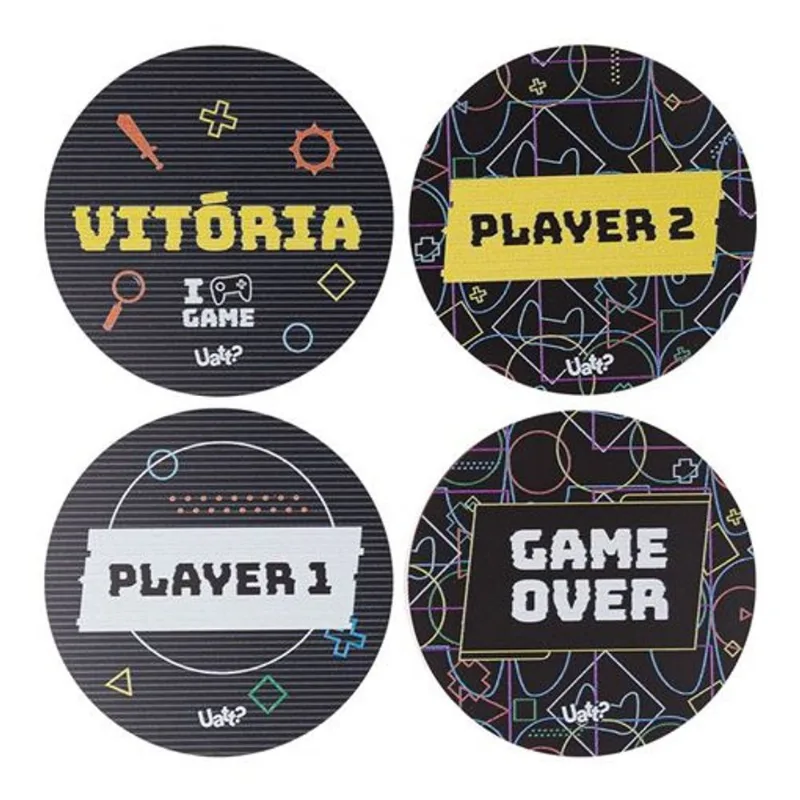 Porta Copos (4un.) - Game Geek - O Produto Perfeito Para Voce