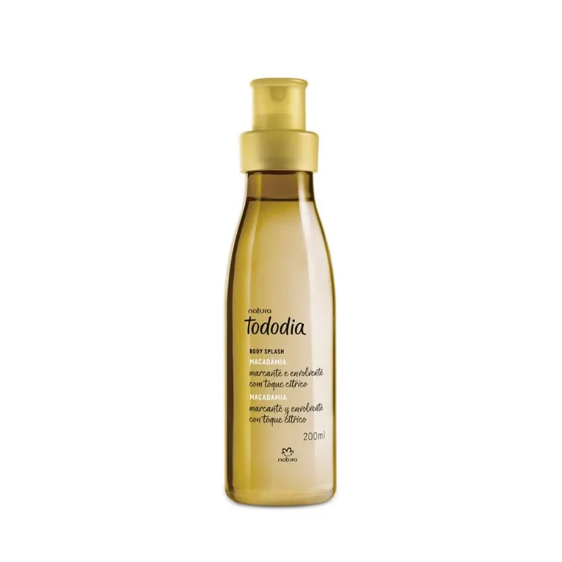 Body Splash Macadâmia Tododia Desodorante Colônia 200ml