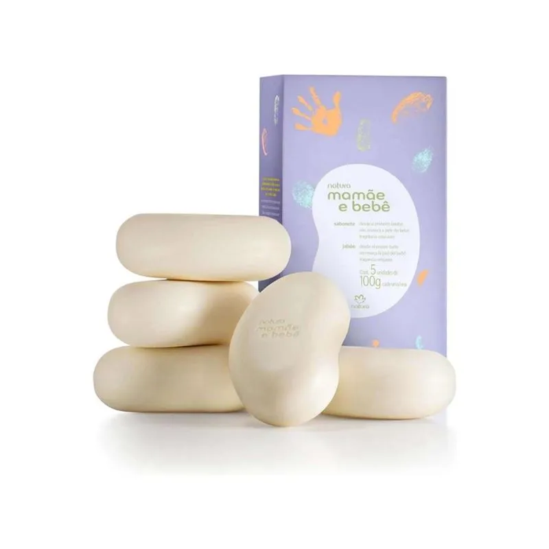 Natura Mamãe E Bebê Sabonete Em Barra Relaxante 5x100g
