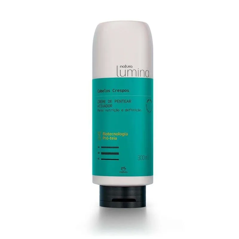 Creme De Pentear Ativador Para Cabelos Crespos Lumina 300ml