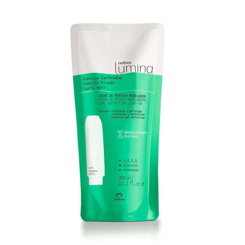 Refil Creme Pentear Modelador Natura Lumina Cabelos