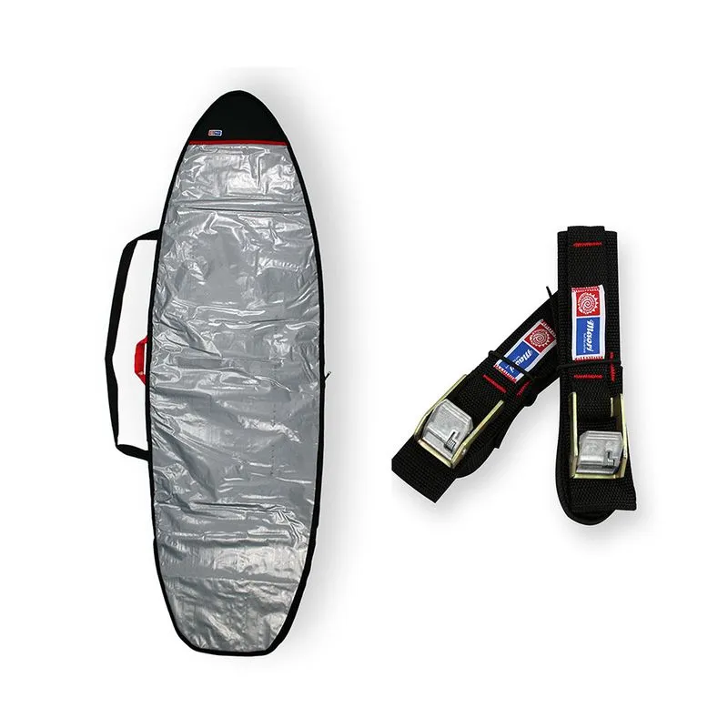 Capa Prancha Fish Refletiva 6'4 A 6'7 Com Fita Rack