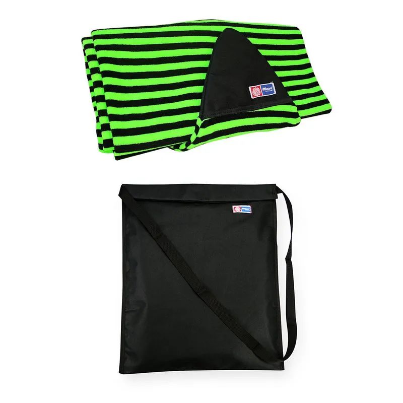 Capa Prancha Surf/fish Toalha 5'11 Verde Com Wetsuit Bag