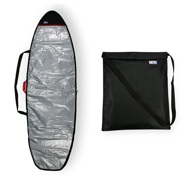 Capa Prancha Surf Fish Refletiva 6'0 A 6'3 Com Wetsuit Bag