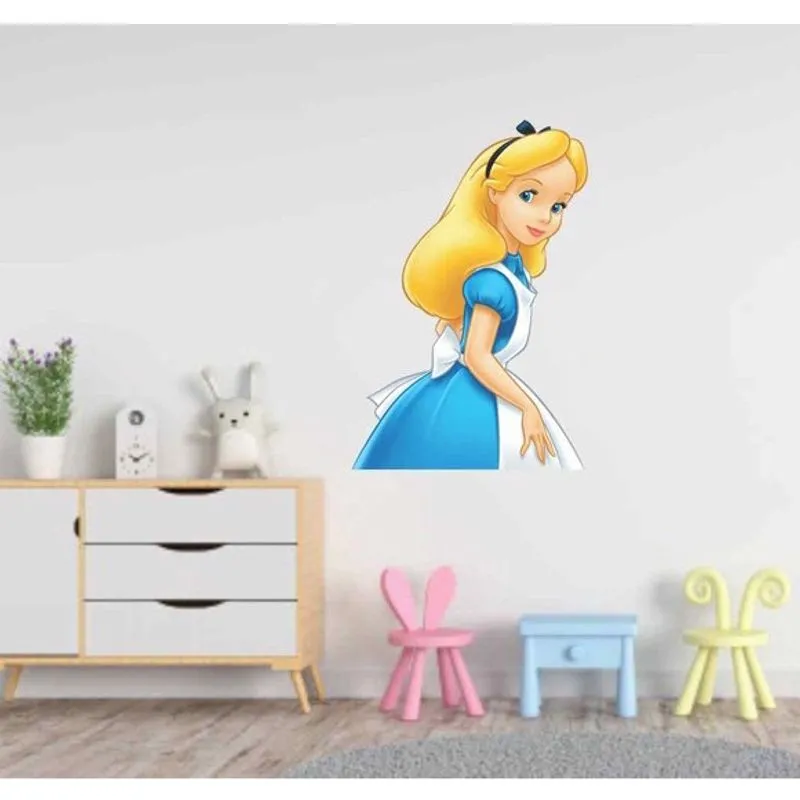 Adesivo de Parede Alice país das maravilhas Tamanho 60cmx50cm mod5