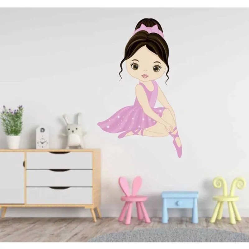 Adesivo de Parede Bailarina Tamanho 60cmx35cm mod42