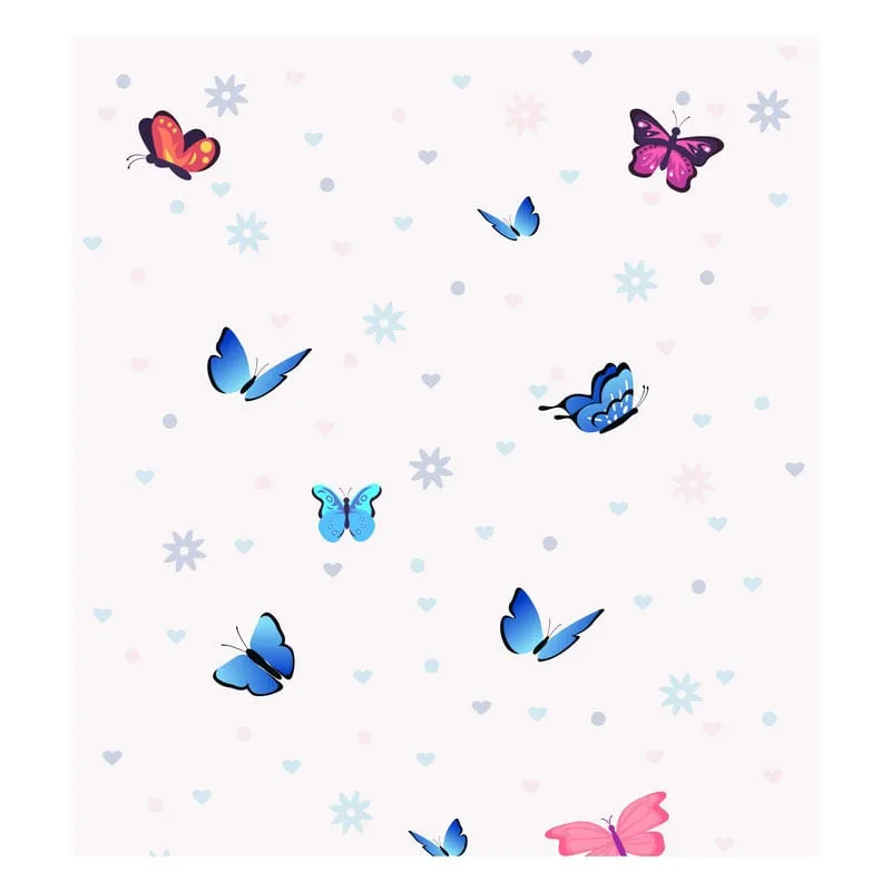 Papel De Parede Decorativo Borboletas 0,60X3M