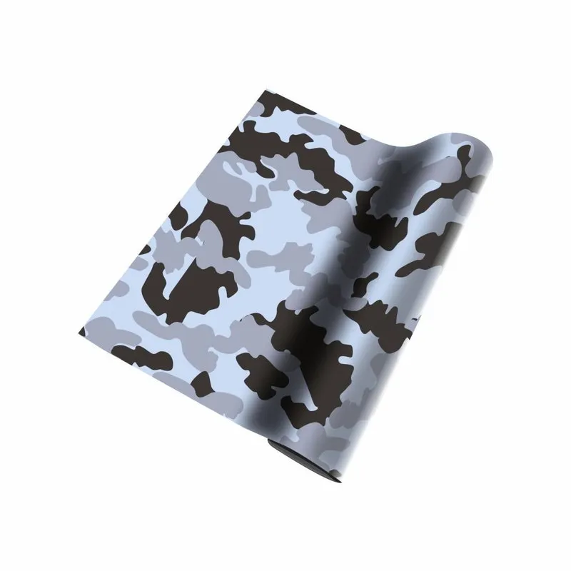 Vinil Adesivo Camuflado Cinza 1,0mx0.6m