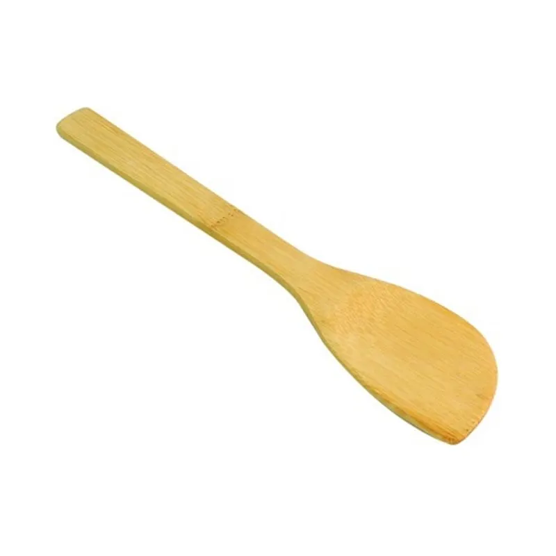Espátula De Pau Bambu Madeira Cozinha Ecológica 30cm