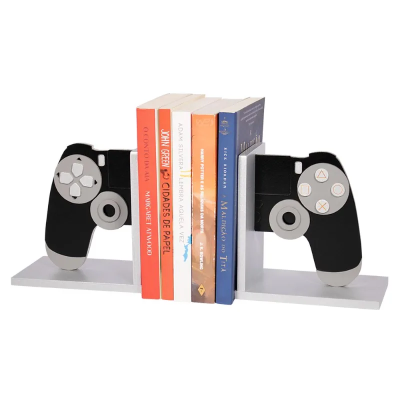 Suporte Aparador de Livros Controle Sony Playstation Presente Criativo Gamer