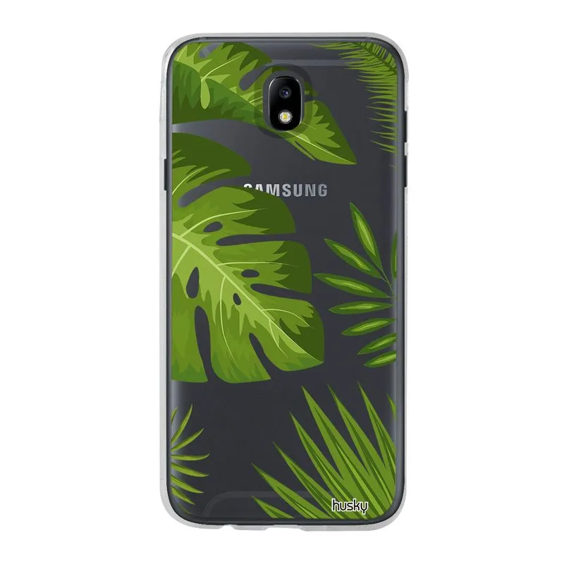 Capa Personalizada para Galaxy J7 Pro (2017) - Plantas Folhas Grandes - Husky
