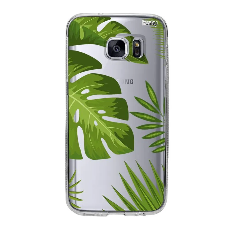 Capa Personalizada para Galaxy S7 - Plantas Folhas Grandes - Husky