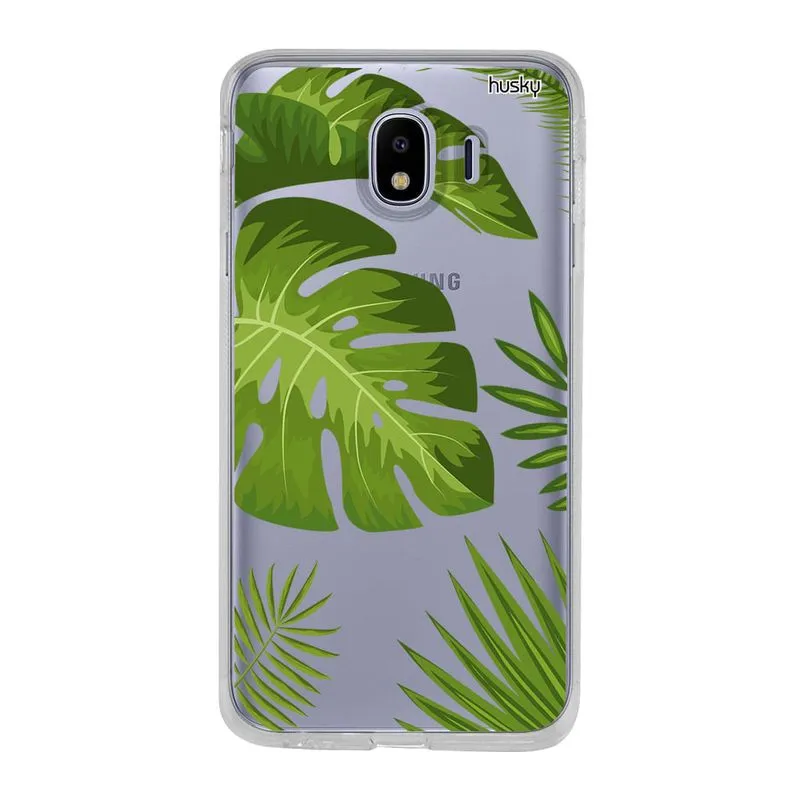 Capa Personalizada para Galaxy J4 - Plantas Folhas Grandes - Husky