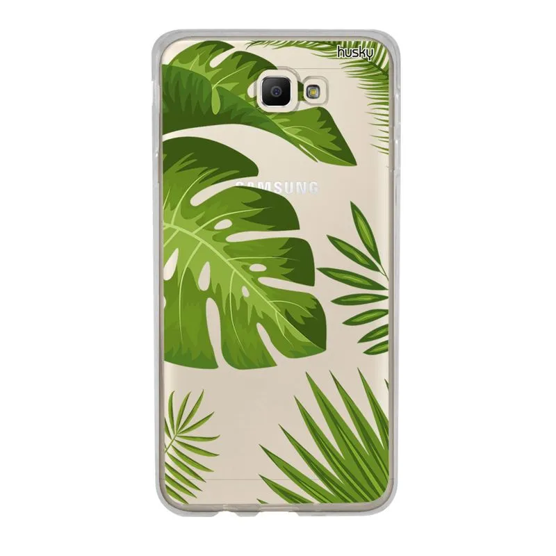 Capa Personalizada para Galaxy J7 Prime 2 TV - Plantas Folhas Grandes - Husky