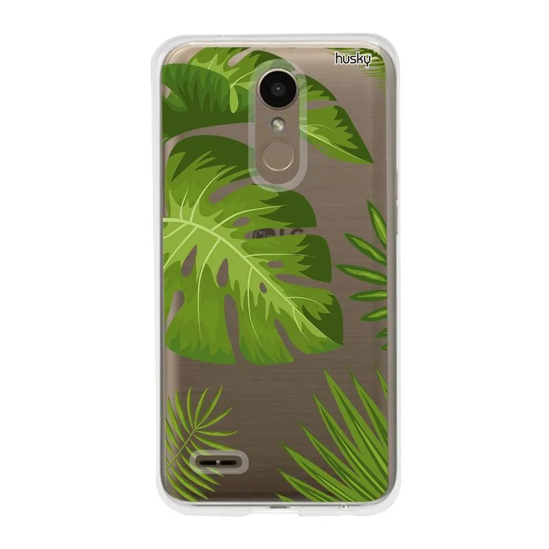 Capa Personalizada para LG K10 (2018) - Plantas Folhas Grandes - Husky