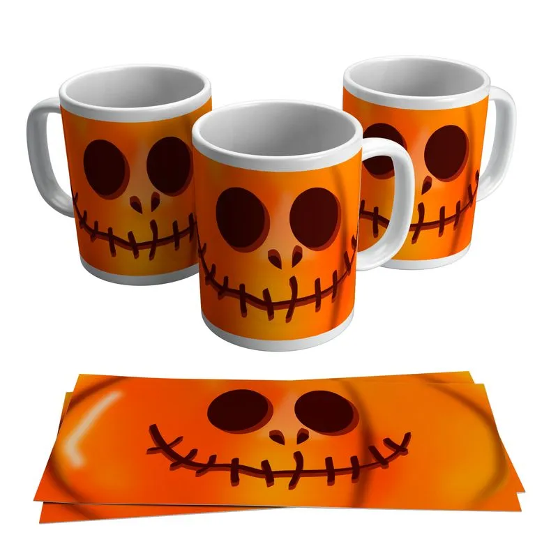 Caneca Personalizada Halloween Abóbora Dia Das Bruxas 325ml