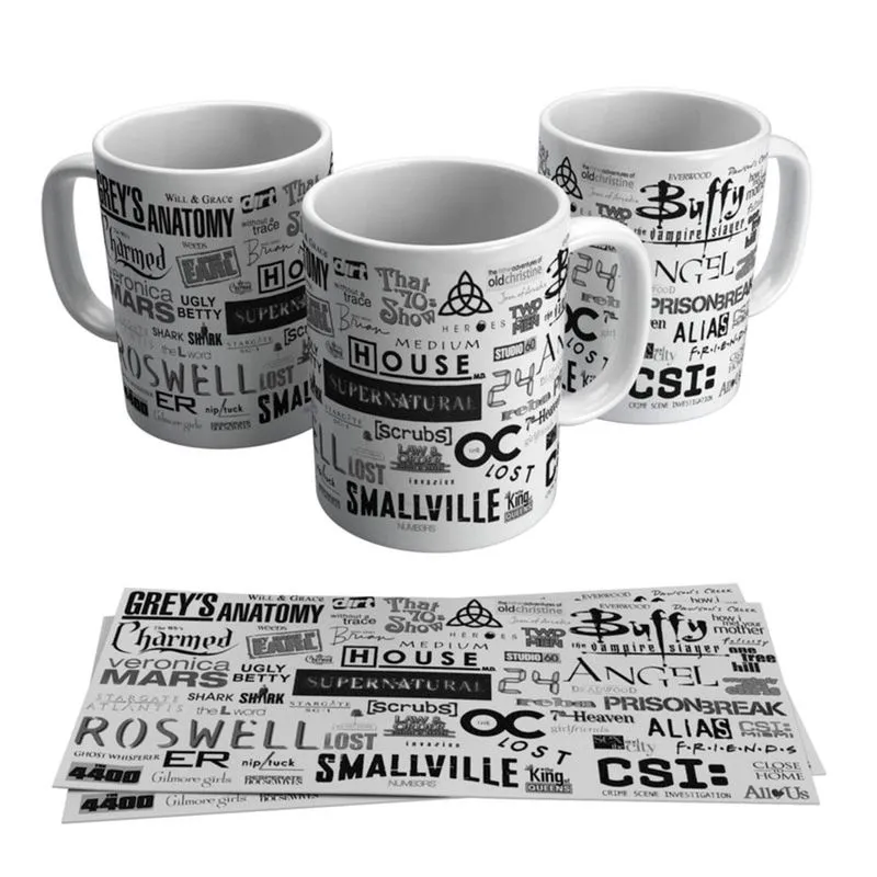 Caneca Seriado TV Netflix Séries Logo Logotipos Diversos