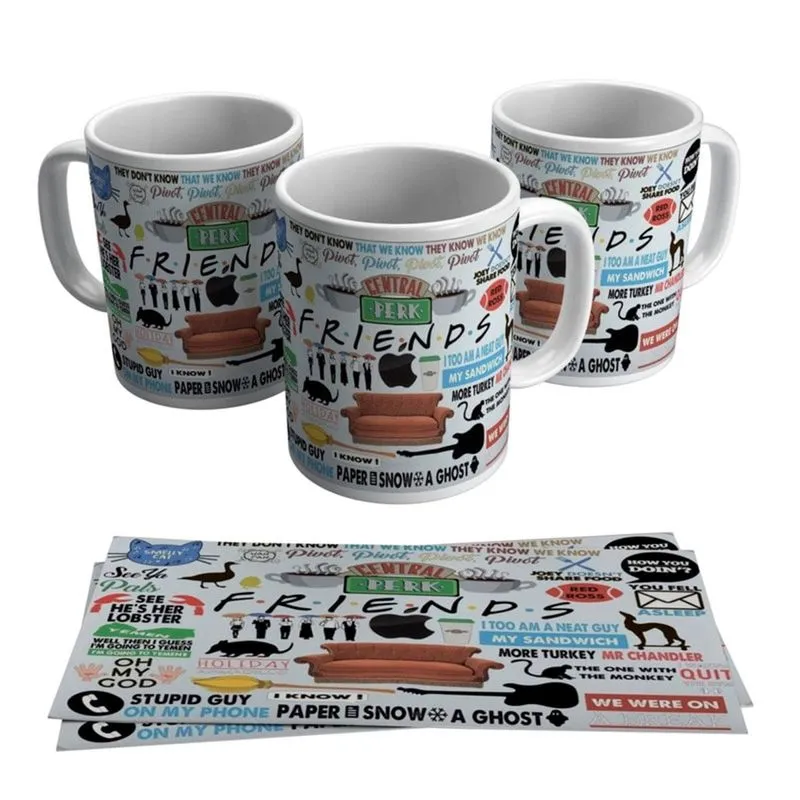 Caneca Friends Série Frases Famosas Seriado Tv Netflix
