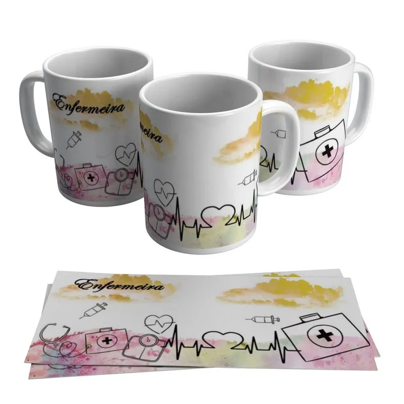 Caneca Enfermeira Dia Do Enfermeiro Enfermagem 325ml
