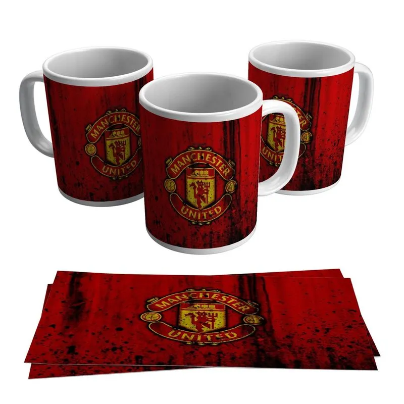 Caneca Personalizada Manchester United Inglês Futebol 325ml