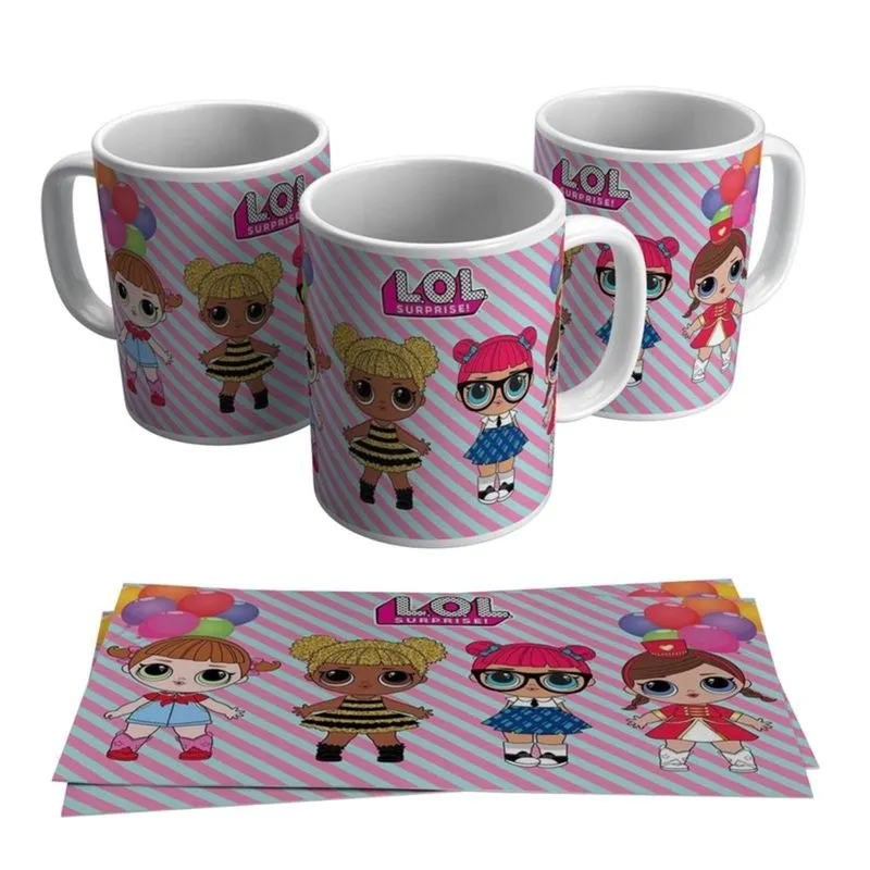 Caneca Boneca Lol Festa Lil Sisters Presente Criança